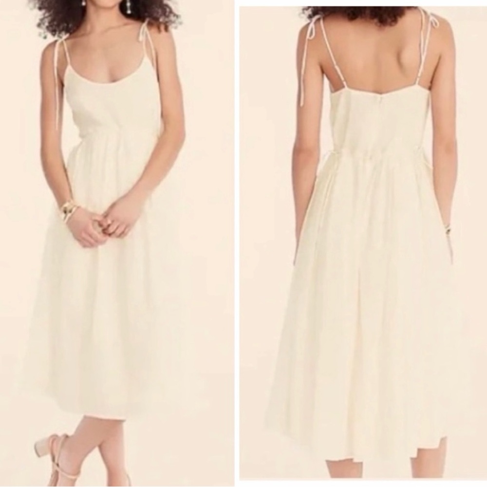 J Crew Scoop Neck Midi Dress